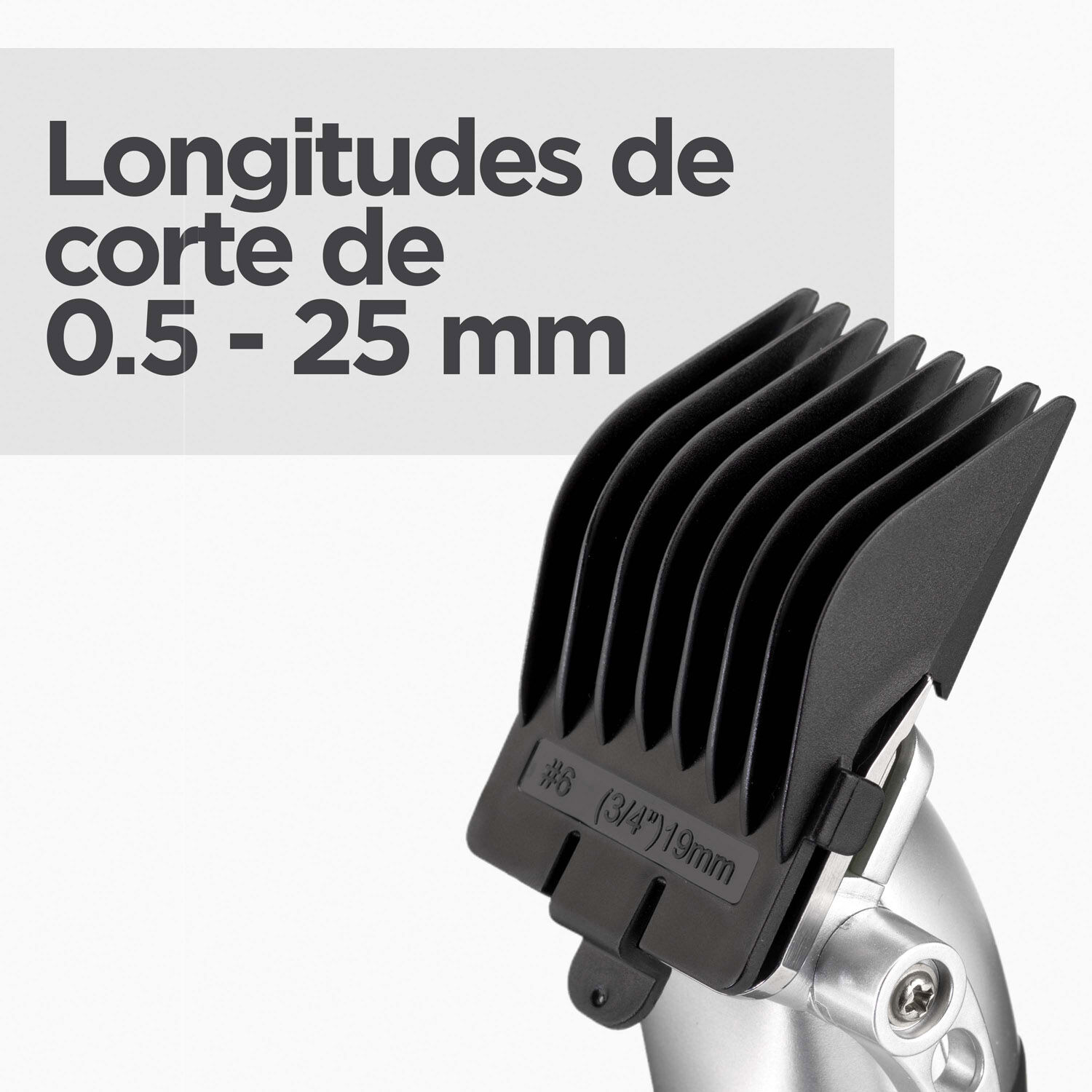 Longitudes de corte de 0.5 - 25 mm  